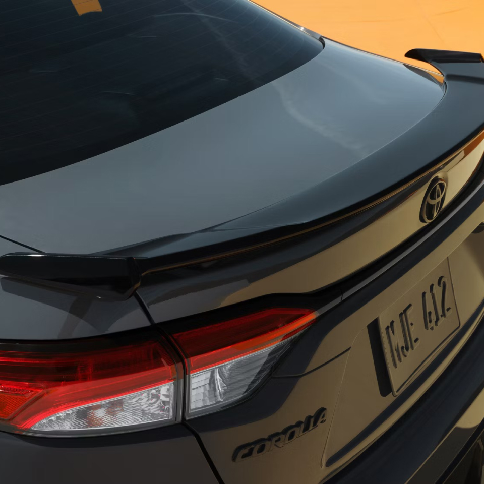 2025 Corolla outside trunk view. 