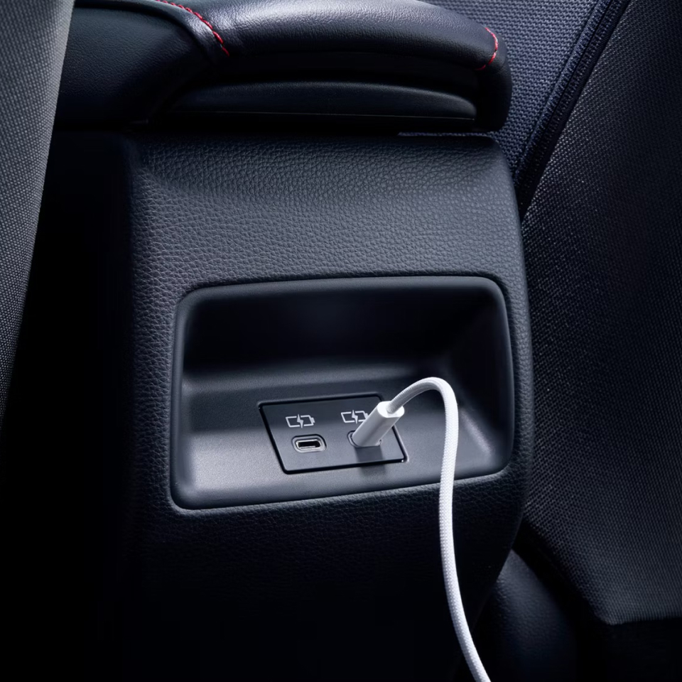 Corolla indoor charging station. 